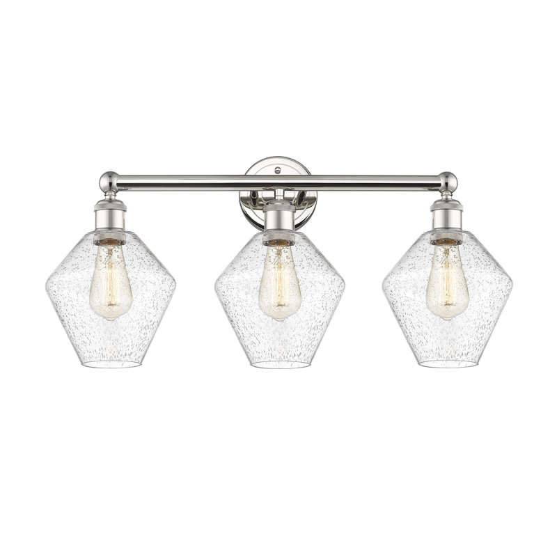 Éclairage pour meuble-lavabo à intensité variable 3 lumières Amylea, Nickel poli