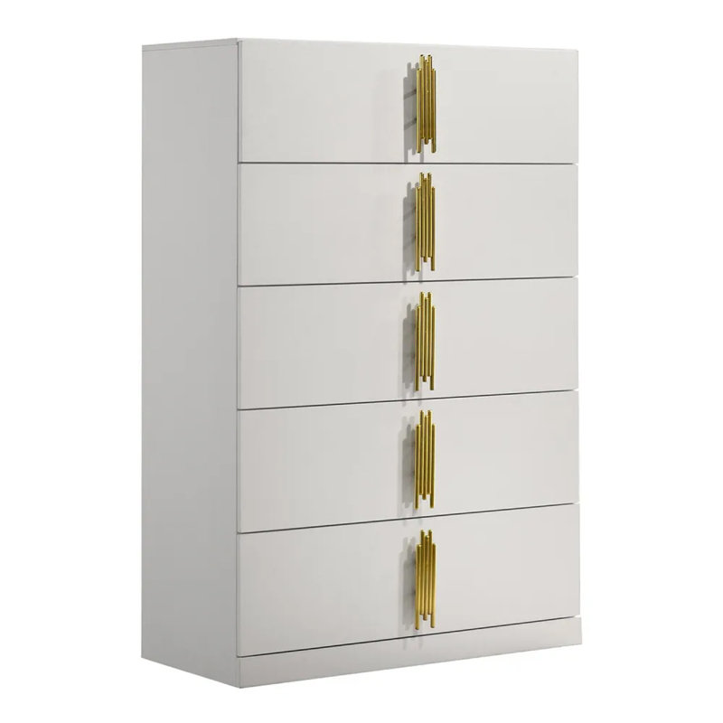 Commode haute 5 tiroirs Dyl