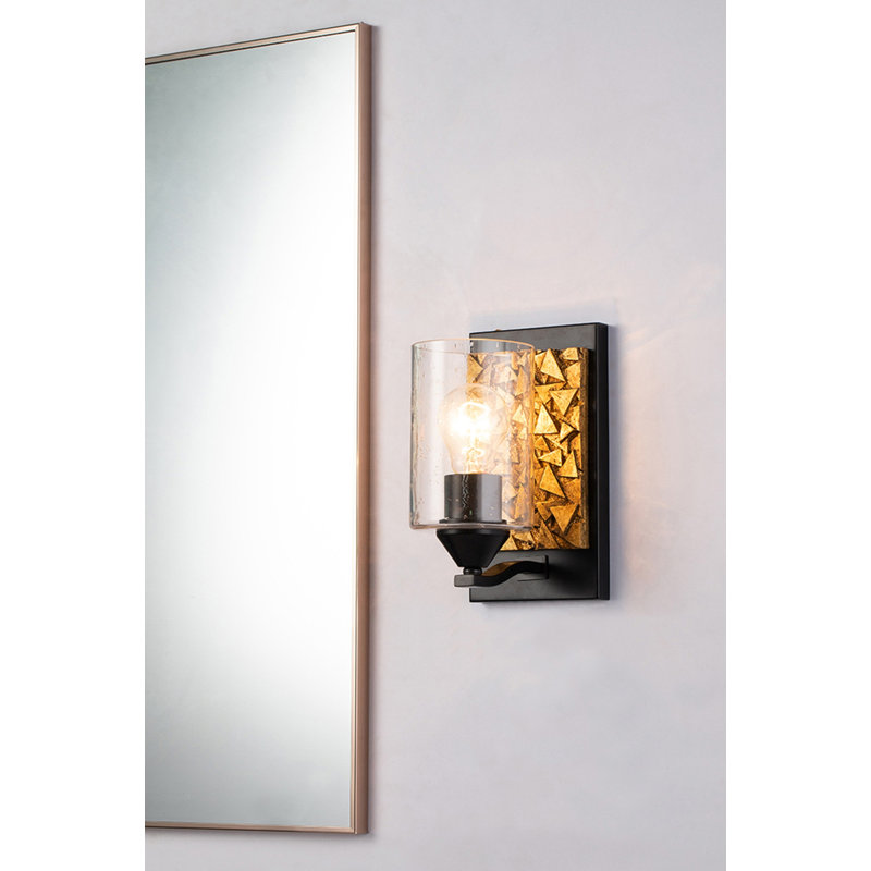 Meuble-lavabo 1 lumière Faubourg Bocage, Bronze foncé / Or