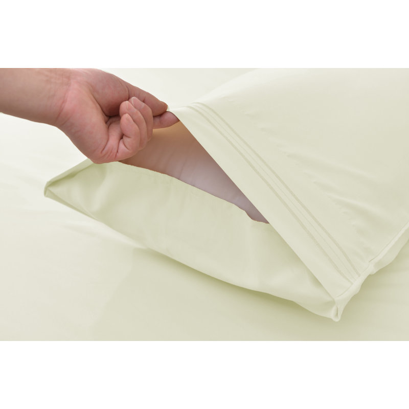  1800 Thread Count Rayon from Bamboo Sheet Set, Ivory, Twin XL