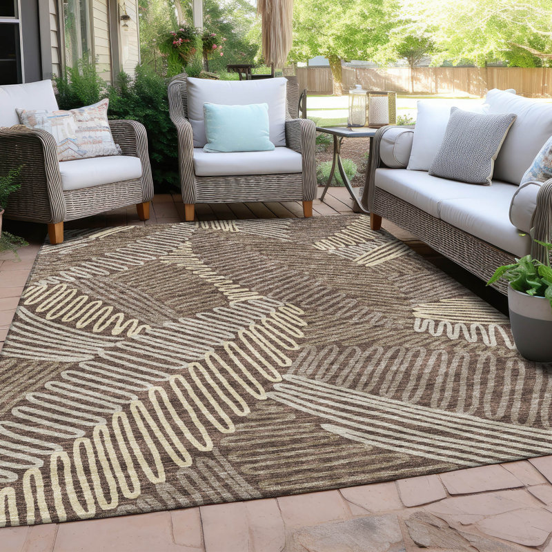 Tapis intérieur / extérieur Maliana, Rectangle 9 pi x 12 pi