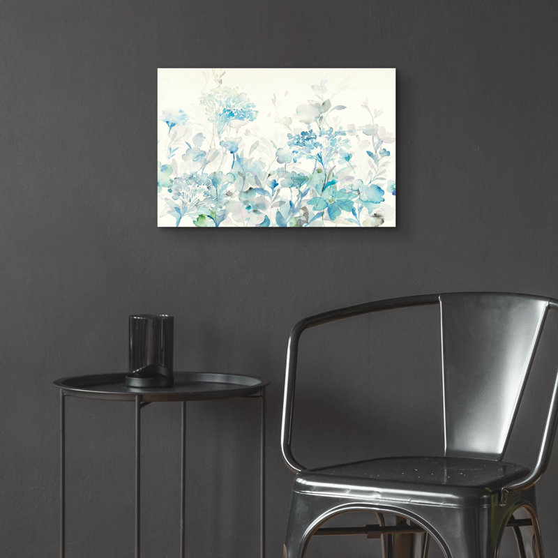 «Translucent Garden Blue» par Danhui Nai, art mural en verre acrylique, H 16 po x l 24 po x P 0,2 po