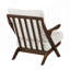 Chaise d'appoint de style moderne avec structure en bois d'hévéa massif et revêtement en chenille confortable pour le salon-1448012036-1448012042