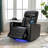 Premium Power Recliner With Storage Arms, Cupholders, Swivel Tray Table And Cell Phone Stand,Black