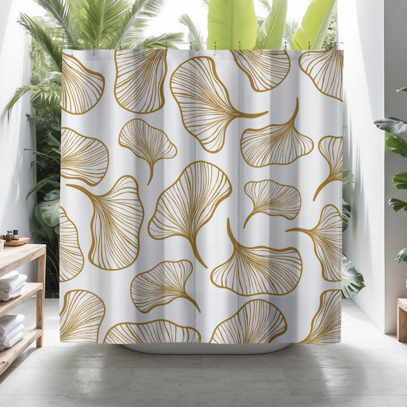 Coco Shower Curtain, Mustard