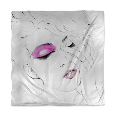 Pink Makeup Beauty Duvet Cover - Contemporary Home Decor