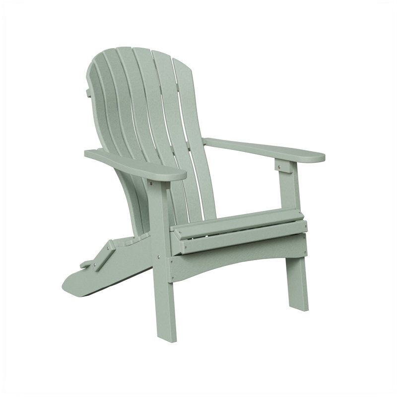 Berlin Gardens Contour Folding Adirondack Chair, Seafoam