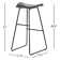 Younts Upholstered Counter Stool with Metal Frame