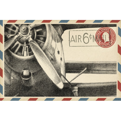 Vintage Airmail II by Ethan Harper - Wrapped Canvas Art Prints
