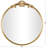 Audranna Gold Metal Scroll Tall Ornate Arched Baroque Room Floor Mirror, 28" x 1" x 48"-1635877837-1635877836