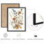 «Wild Floral Botanical Rustic Artwork, encadré, impression, affiche, petit art mural de salle de bain», 4 pièces-101825638-101825641