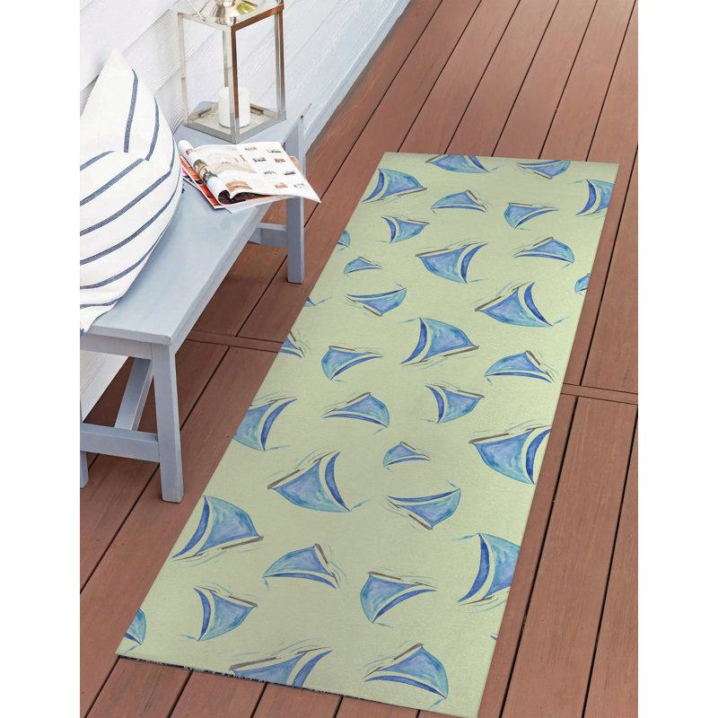 Tapis d'extérieur Summer, Tapis de couloir 2 pi 6 po x 8 pi