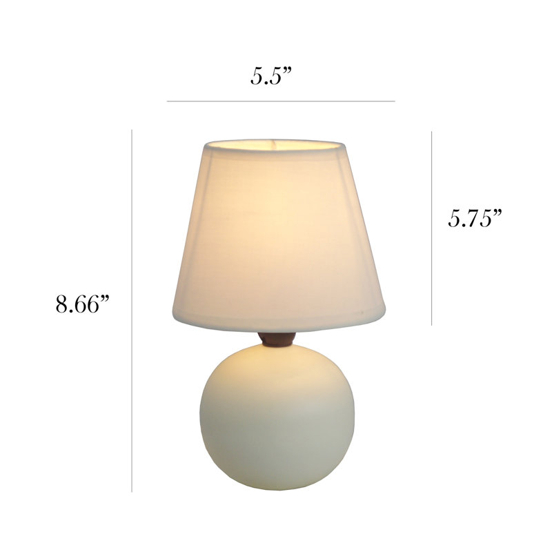 Amishi Ceramic Table Lamp, Off White