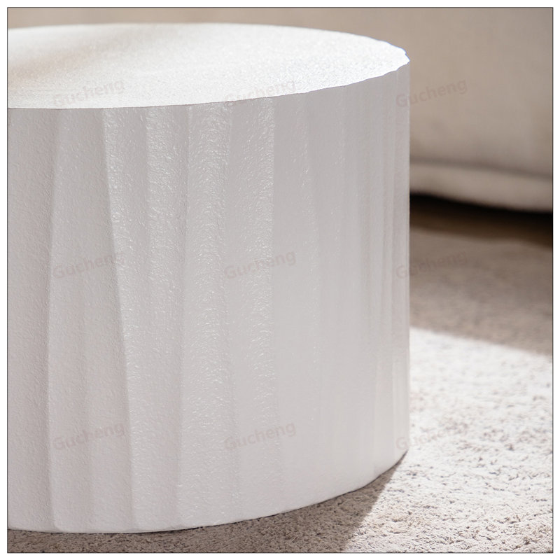 Handcrafted Nesting Coffee Table Set of 2, Durable Wooden Circle Tables for Modern Living Room and Bedroom Accent