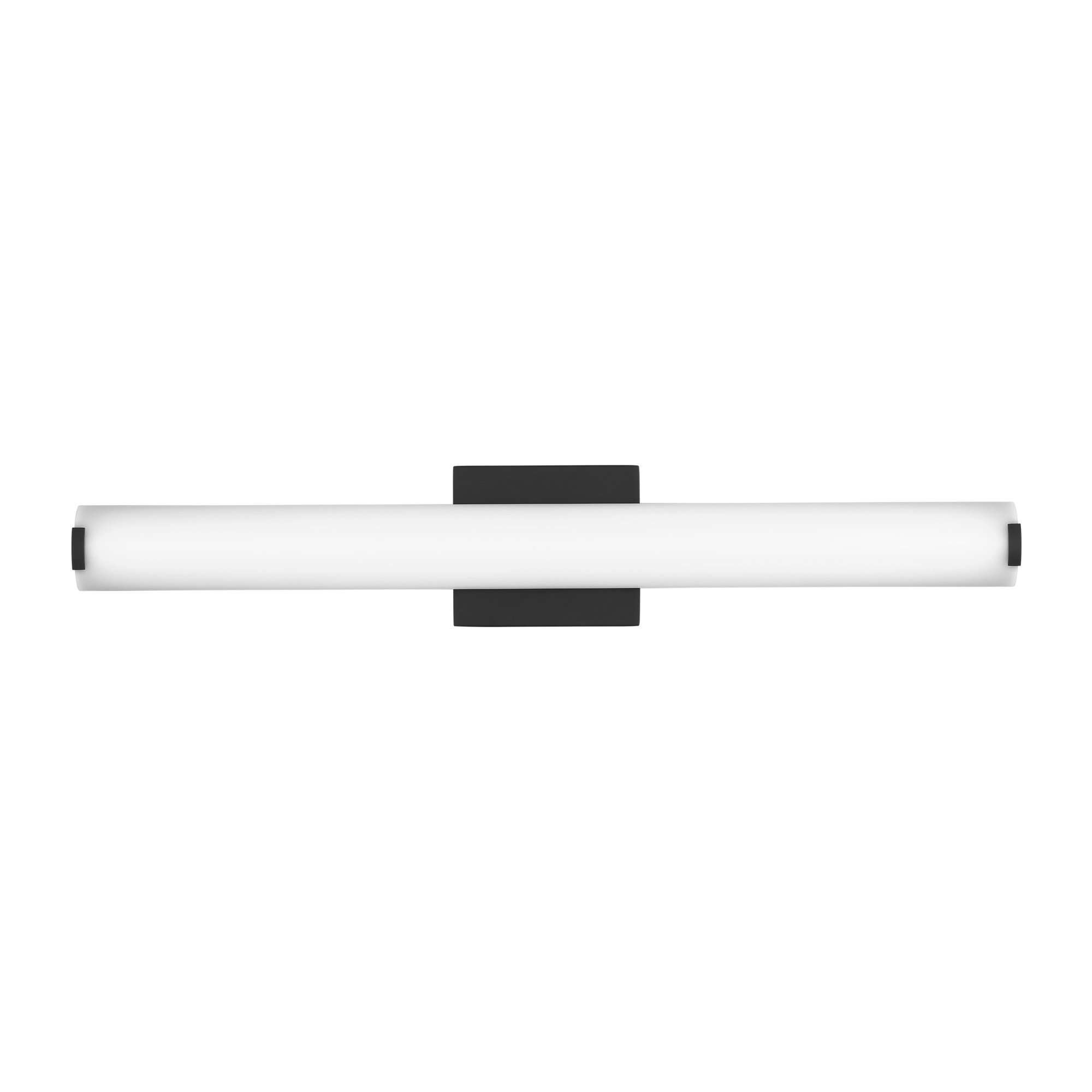 Finn Single Dimmable LED Bath Bar, 3000, Nightshade Black