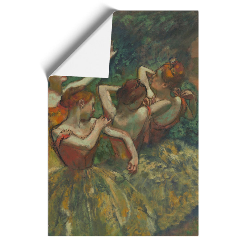 Four Ballet Ballerina Dancers by Edgar Degas - Frameless Print, 84cm H x 59cm W x 0.1cm D