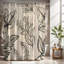 Rideau de douche avec tapis de bain-1009095436