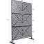 Rust Red Privacy Screen 76"X48", For Deck, Patio - Freestanding 76" H48" W Rustic Metal-125216564