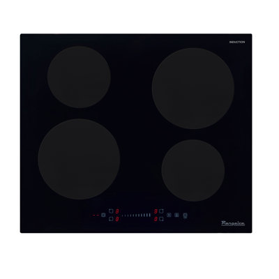 Plaque de cuisson à 4 brûleurs à induction 24 pouces avec commandes tactiles coulissantes et minuterie Rangaire