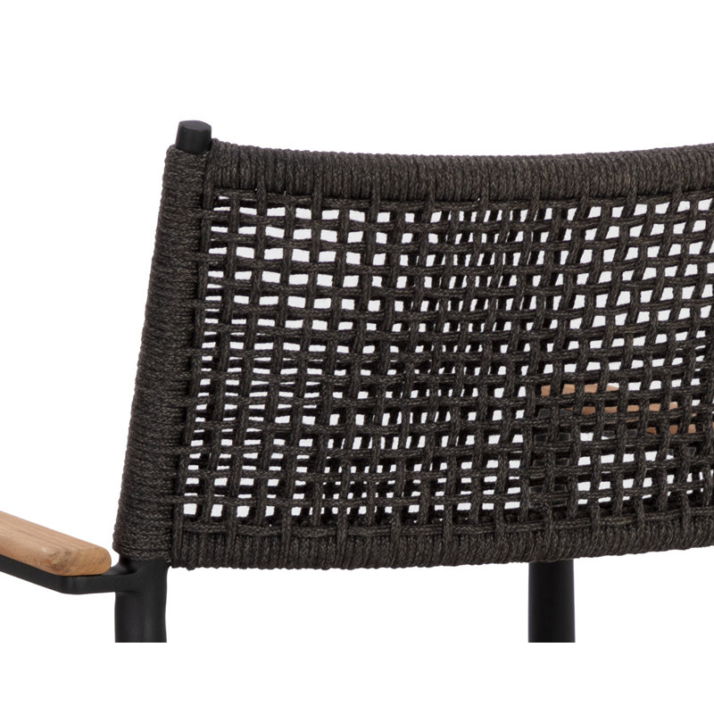 Outdoor Dining Armchair, Black
