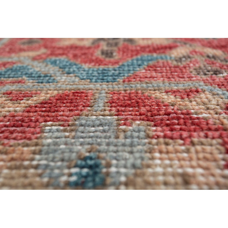 One-of-a-Kind 9'2" X 11'11" 1910s Wool Area Rug in