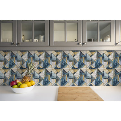Khylia 30cm W x 30cm L Vinyl Peel and Stick Field Tile