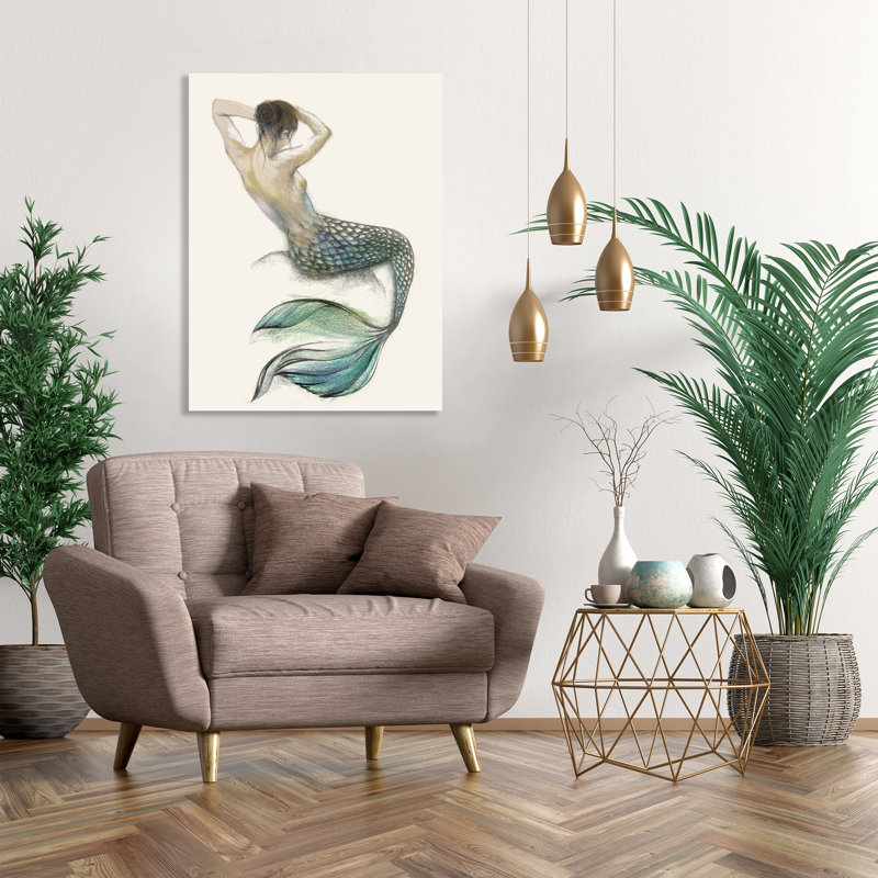 «Mermaid I» par Peyton Gray - reproduction d'art, H 48 po x l 36 po x P 1,5 po, Extérieur