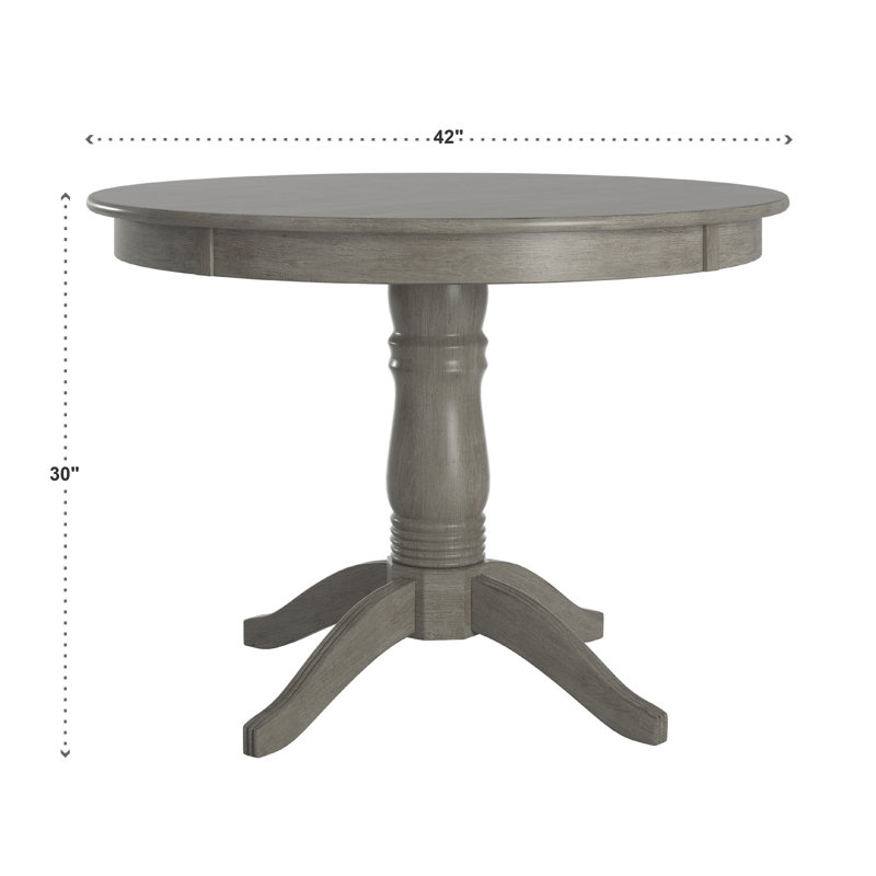 Ensemble de salle à manger pour 4 personnes Alexa-Mae, Gris antique