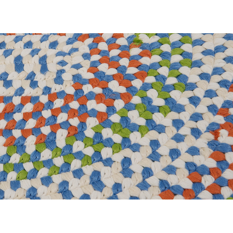 Tapis vert/rouge lime spin Carousel, Rectangle 8 pi x 11 pi