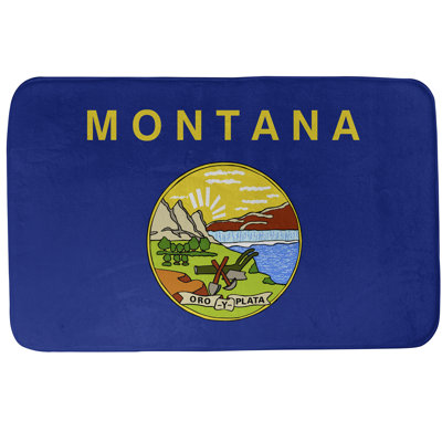 Tapis pour salle de bain à drapeau montana Fawcett
