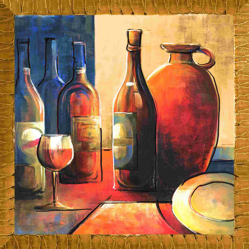 «Jazzy Wine», impression sur toile tendue, L 12 po x H 12 po