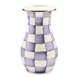 Violet Check Vase