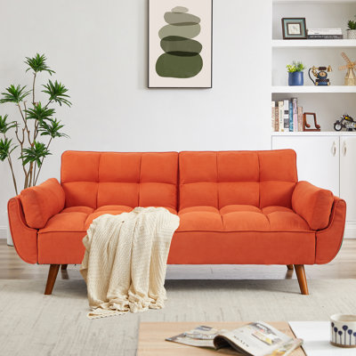 Jalena 75" Flared Arm Convertible Sleeper Sofa