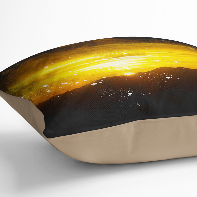 Abstract Square Cushion, 40cm H x 40cm W x 15cm D, Stone