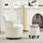 360° Modern Swivel Barrel Chair with Storage Ottoman-1551742433
