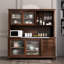 Buffet en bois de noyer massif