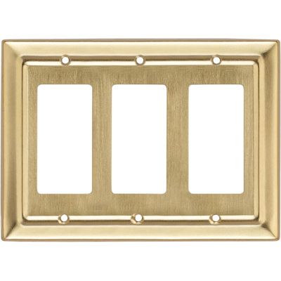 Architectural 3 - Gang Rocker Standard Wall Plate