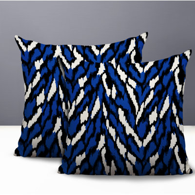 Jules Zebra Print Indoor/Outdoor Reversible Pillow