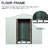 White 6ft X 5ft Outdoor Metal Shed - Galvanized Iron Framework For Stability, Panels, Punched Airflow Vents, Sliding Door With Padlock, Easy Assembly Instructions Robust Build, Coating, Airy Simple-118823216-118823215