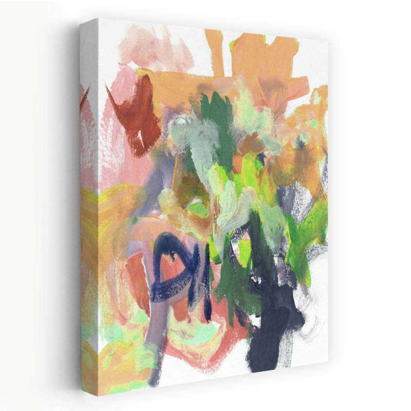 Abstract Chartreuse by Lori Ann Folz - Wrapped Canvas Print, 45.72 cm H x 30.48 cm W