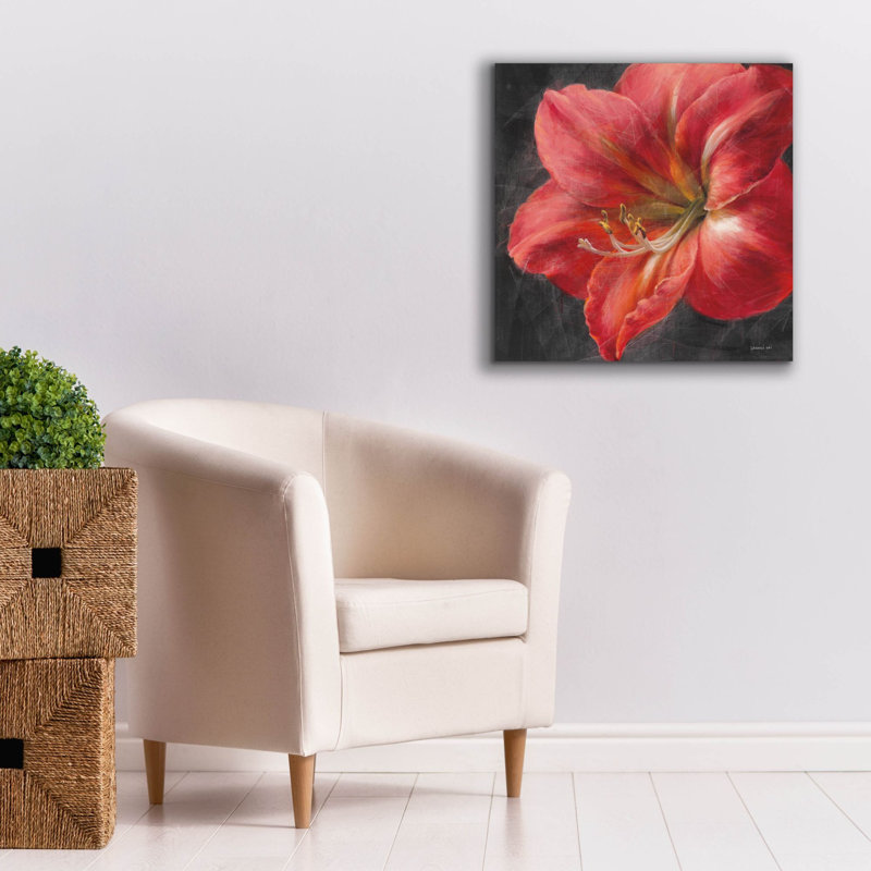 Art mural sur toile  «Vivid Floral 3 C» par Danhui Nai, H 26 po x l 26 po