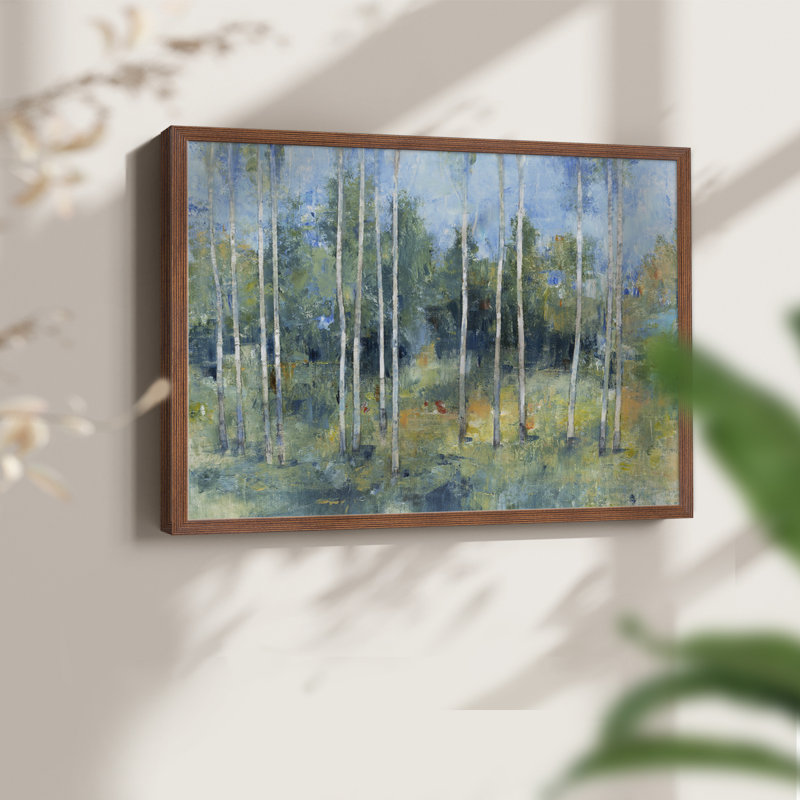Woodland View I - impression encadrée - réaménageable, Noyer, H 16 po x l 20 po