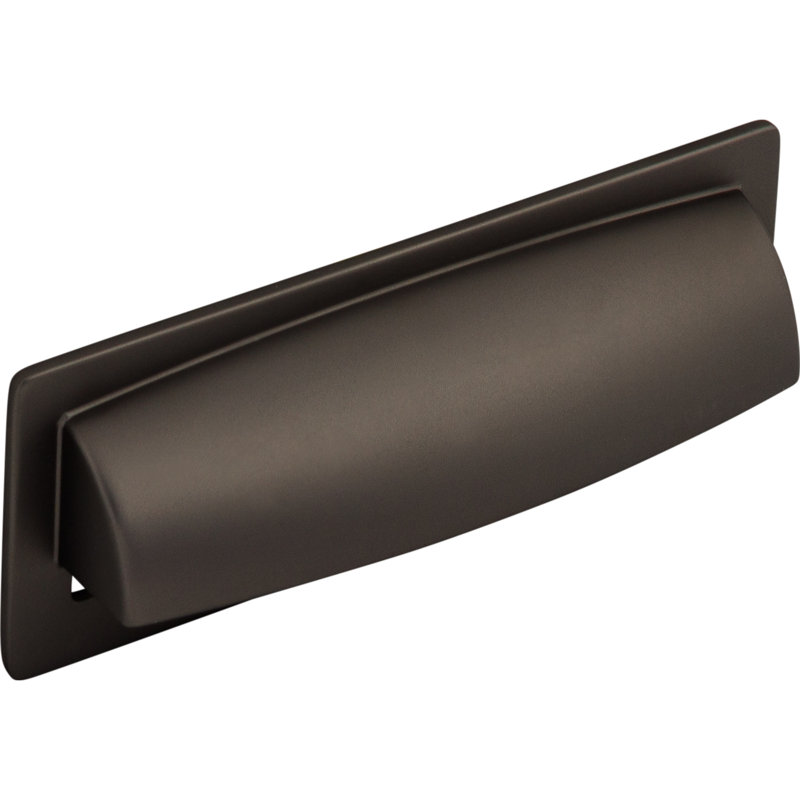 Hollin Cup/Bin pull, Ash Gray, 3 3/4" Center to Center