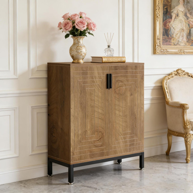 Armoire de rangement spacieuse en MDF pour chaussures, conception moderne pour un usage domestique