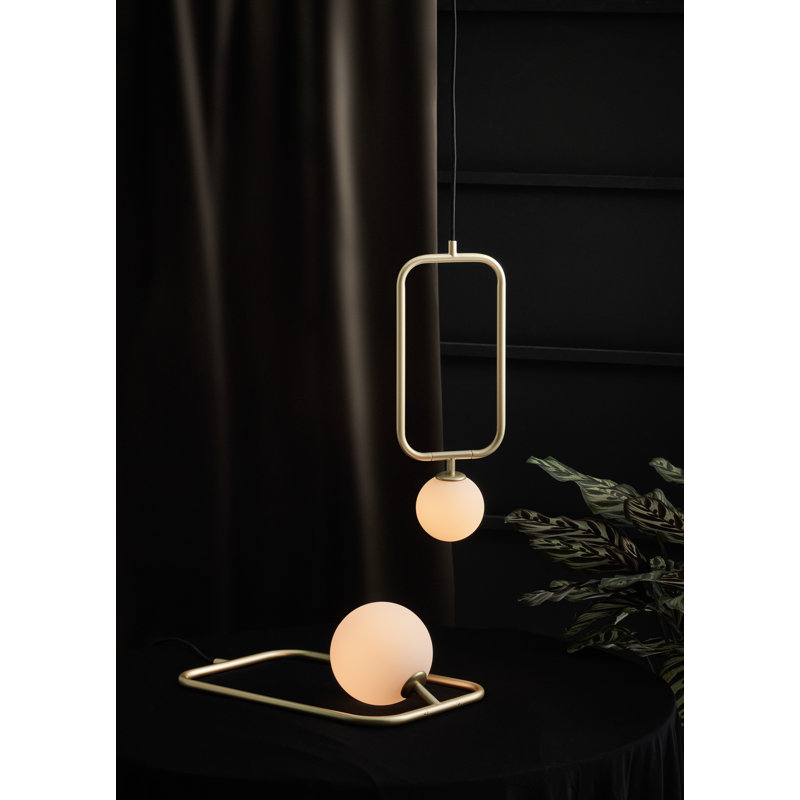 Aviva 1 - Light Pendant, Champagne Gold, 15.8" H x 9.7" W x 5.5" D