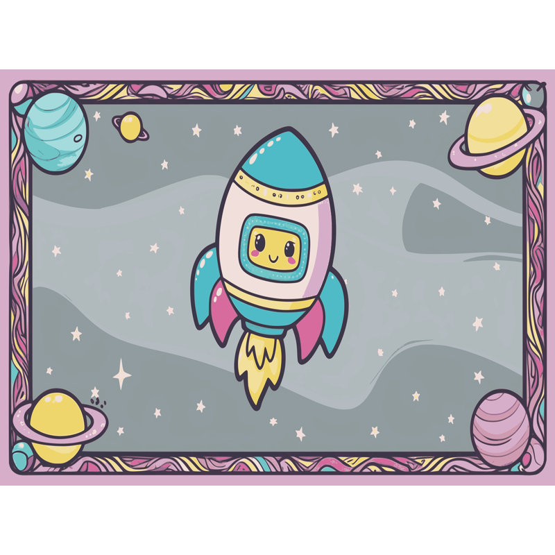 Tapis pour enfants East Urban Home, Rectangulaire 2 pi x 3 pi