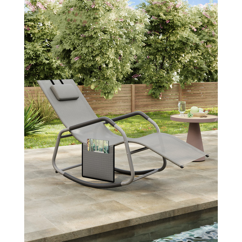 Svetinka Steel Rocking Chair, Grey