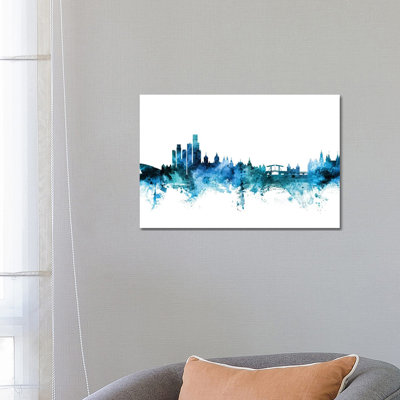 Amsterdam, The Netherlands Skyline by Michael Tompsett - Wrapped Canvas Gallery-Wrapped Canvas Giclée
