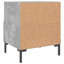 Aaeryn 40cm W Iron Bedside Table-200044958