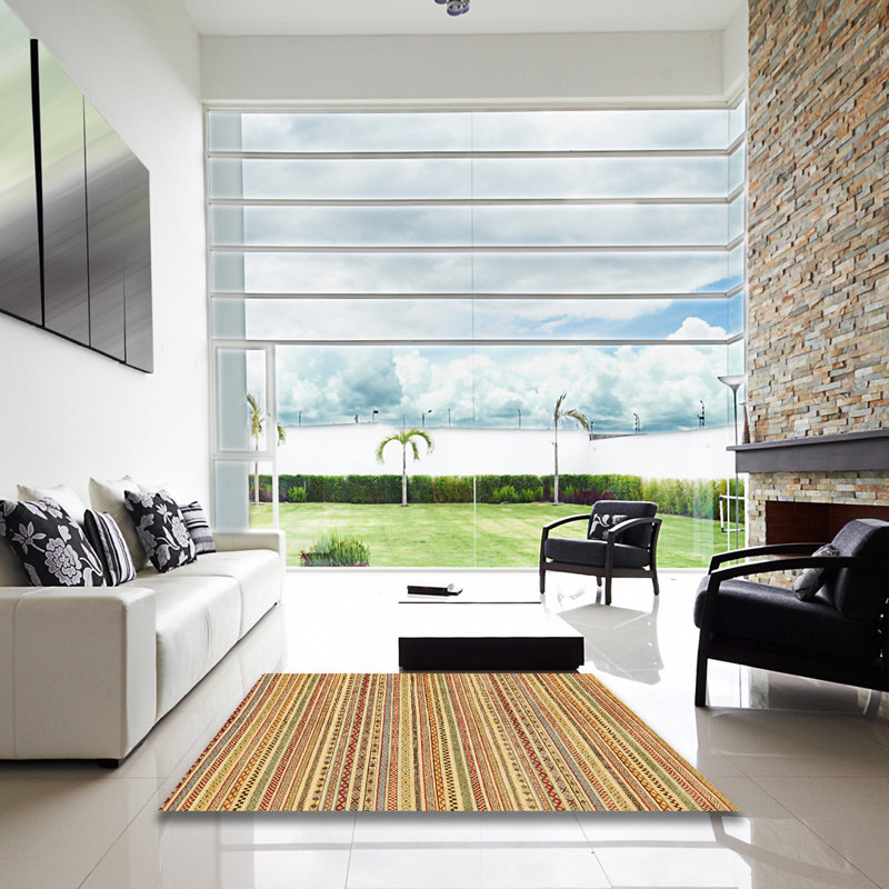 Abstract Indoor Rug, Square 7'